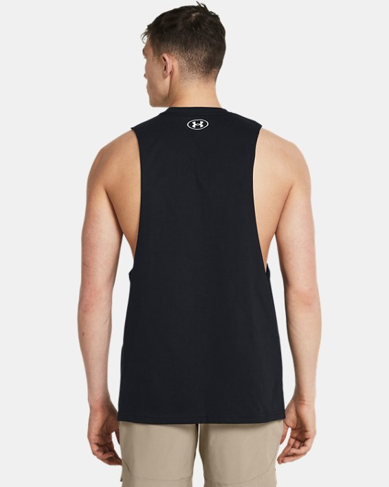 Men's Project Rock Payoff Graphic Sleeveless in Black image number 1